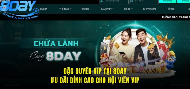 đặc quyền VIP tại 8day